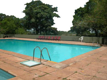 Бассейн на приусадебном участке.