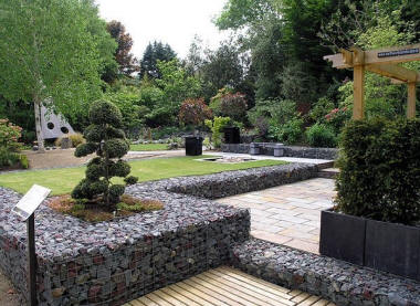 Область применения габионов.