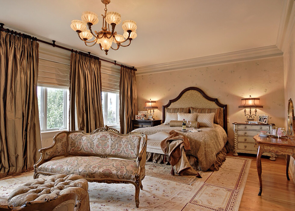 Дизайн большой спальни.