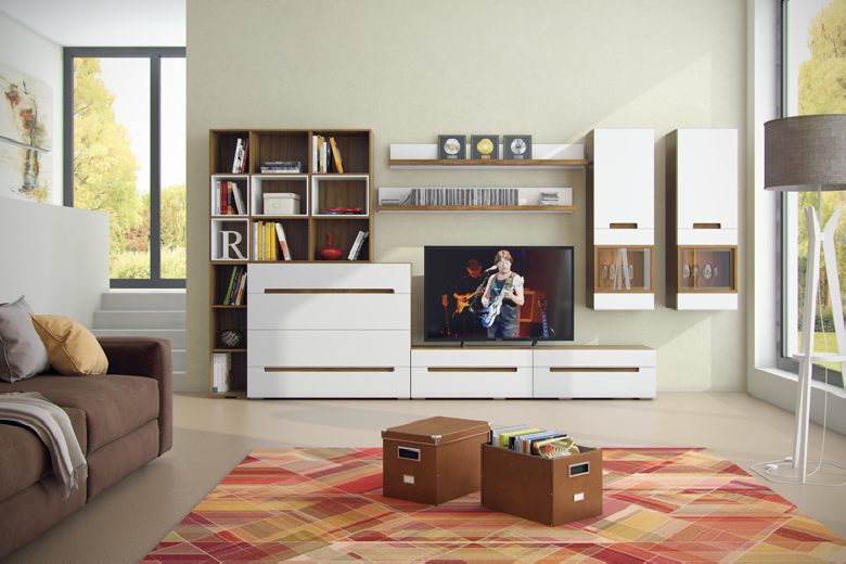 Дизайн гостиной с модульной мебелью