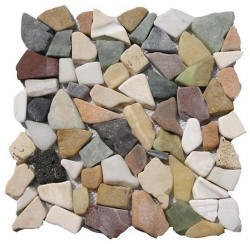 Мозаичная кладка камней.