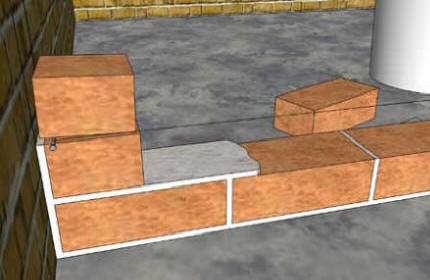 Самостоятельная кладка перегородки.