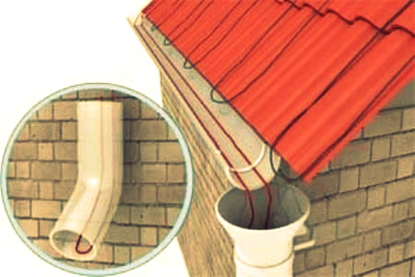 Обогрев водосточной системы.