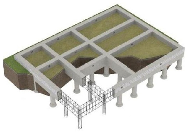 Свайно-ростверковый фундамент.