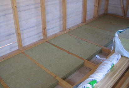 Утепление пола.